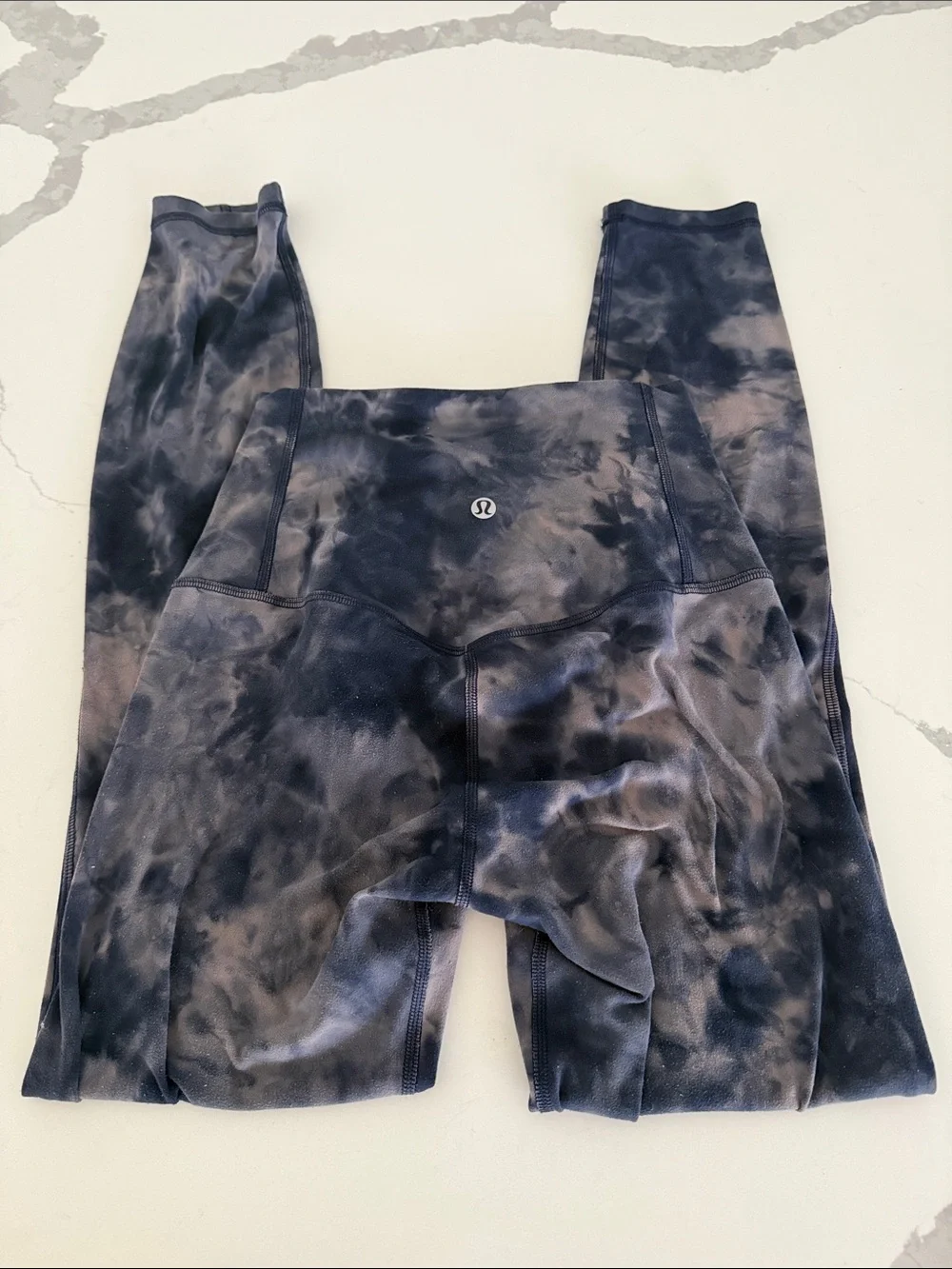 Lululemon Align High-Rise Crop Diamond Dye Blue Leggings
